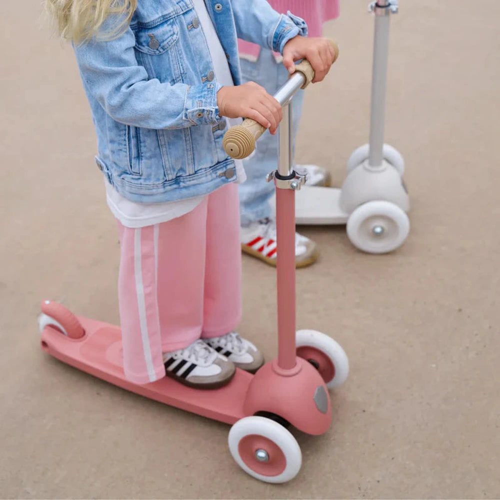 Banwood Eco Scooter Step - Avec panier - Framboise