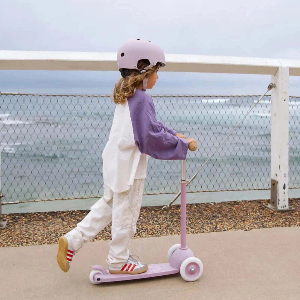 Trottinette Banwood Eco Scooter Step avec panier - Lavande