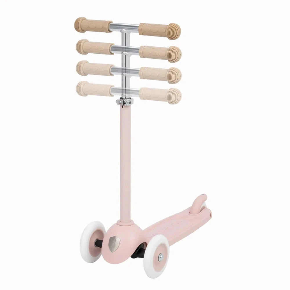 Banwood Eco Scooter Step avec panier - rose délavé