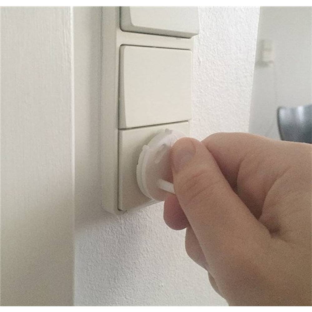 Capuchon de protection BabyDan pour prise électrique - 12 pièces