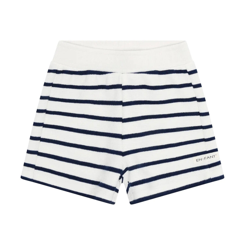 En Fant short bébé en sweat rayé