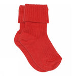 Chaussettes bébé côtelées en coton MPkids - Rouge
