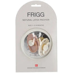 Frigg tétine Daisy Blooming en silicone, lot de 2, 6-18 mois - Biscuit/Cream