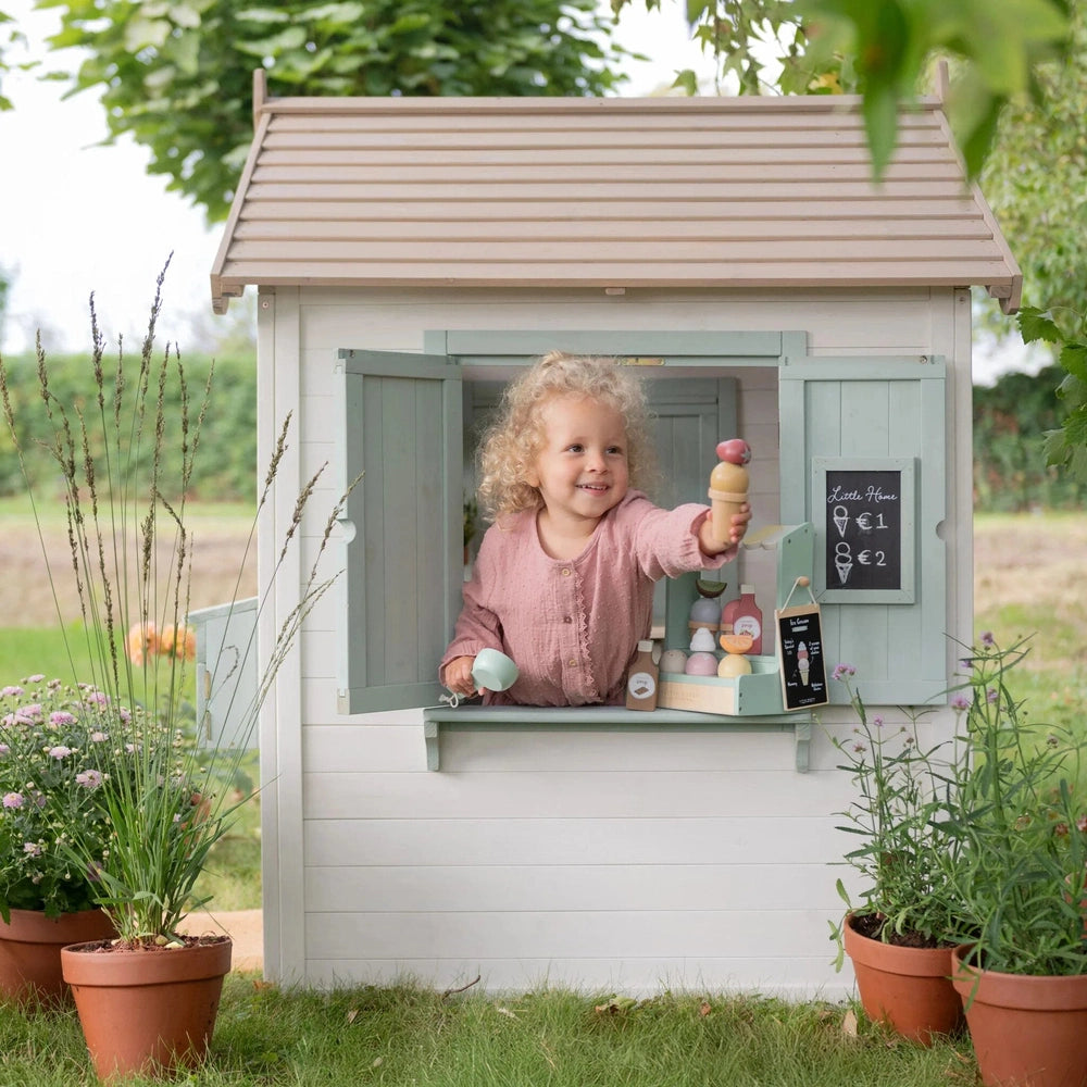Little Dutch maisonnette de jeu en bois - blanc