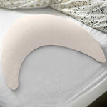 Theraline Coussin d’allaitement en tissu tétra, douce peluche à microbilles – beige
