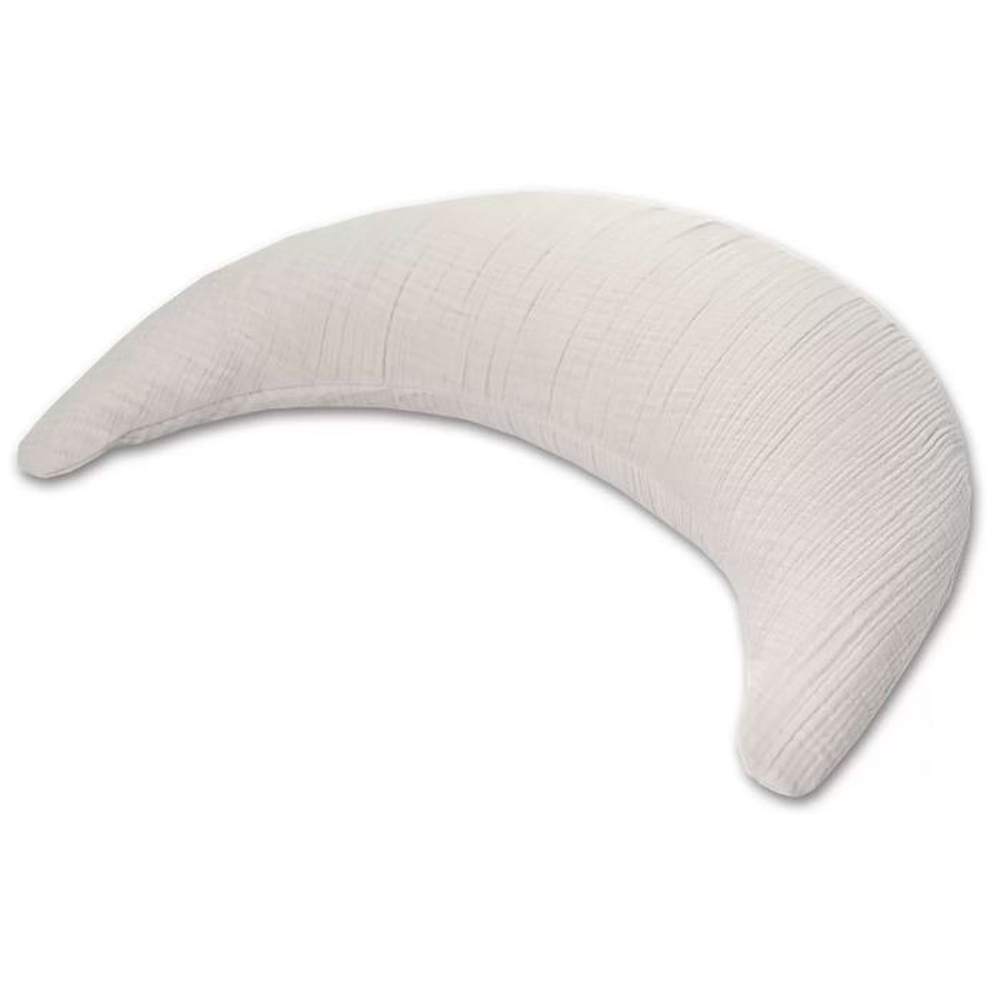 Theraline Coussin d’allaitement en tissu tétra, peluche douce, microbilles – Beige