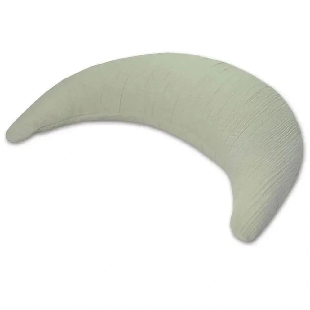 Theraline Coussin d’allaitement en tissu tétra, peluche douce, microbilles – Sauge