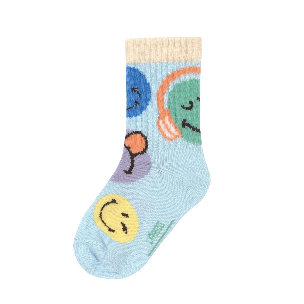 Lot de 3 chaussettes Lässig - Smiley World bleu