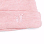 Bonnet bébé Poetree Kids 1-3 mois - rose chiné