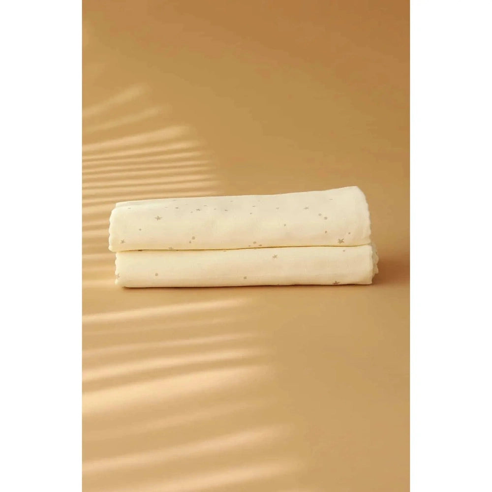Gloop! Couverture d’emmaillotage en mousseline douce Sky Baby x2