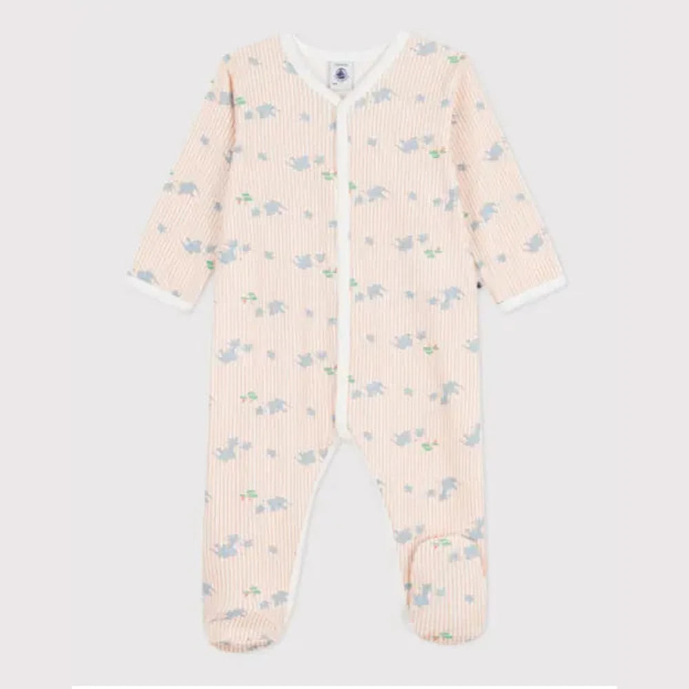 Petit Bateau Pyjama bébé en coton à imprimé éléphants