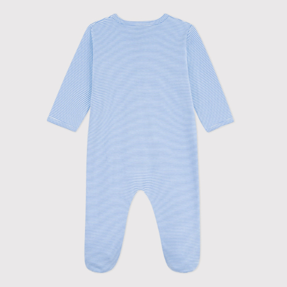 Petit Bateau | Pyjama bébé en coton sans pieds à rayures