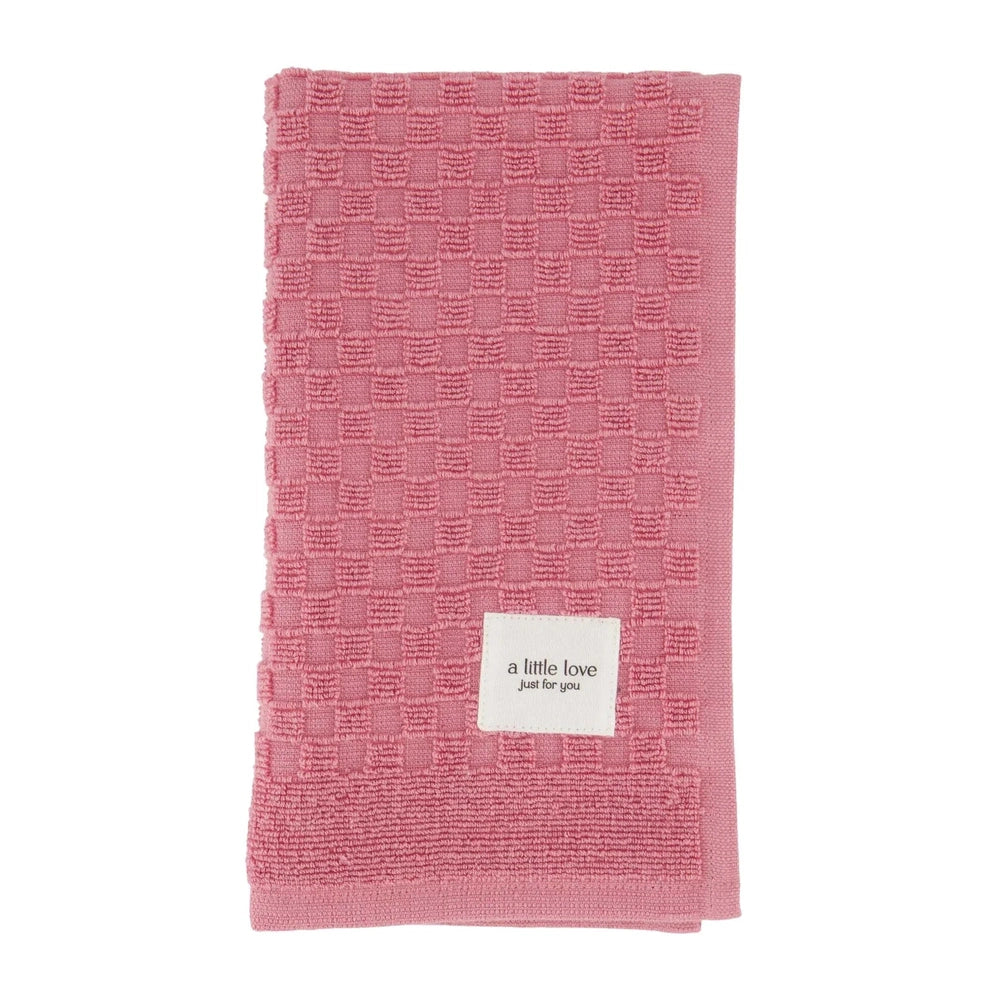 Zusss Serviette d'invités A Little Love - Rose