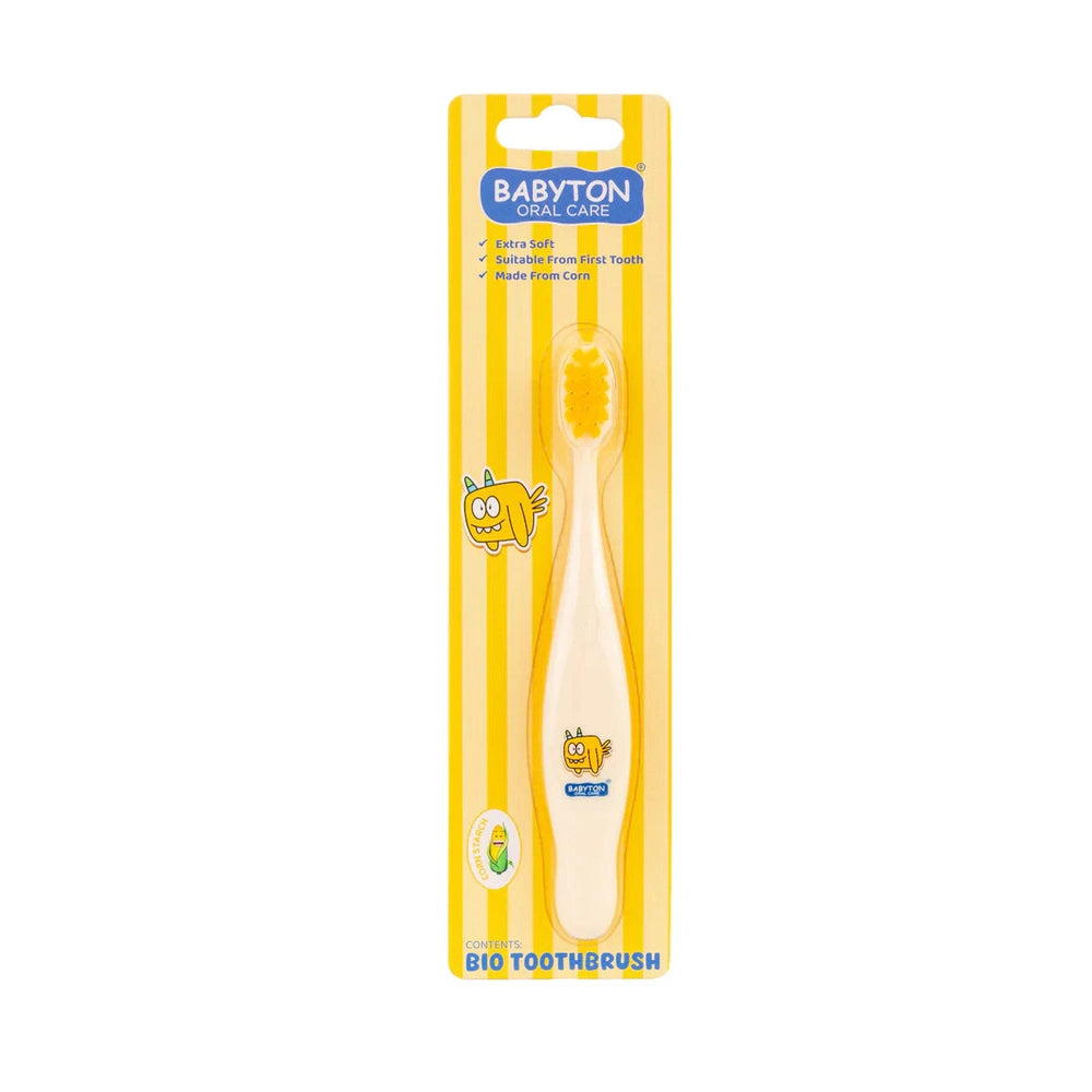 Babyton Brosse à dents bio à poils souples Flappy
