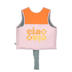 Lässig Gilet de natation pour enfants rose pâle/orange