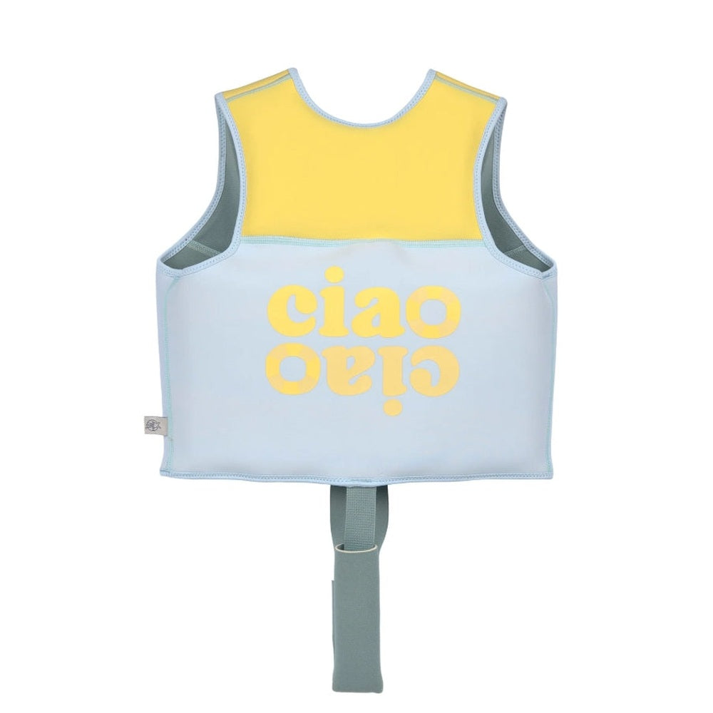 Lässig Gilet de natation pour enfants Pale - Bleu/Jaune
