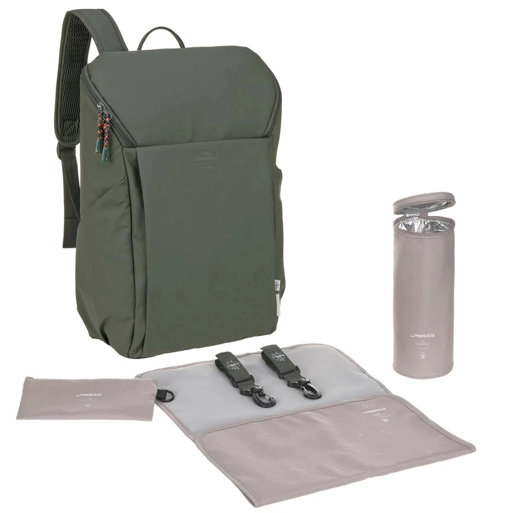 Sac à dos porte-bébé Lässig Slender Up - vert olive