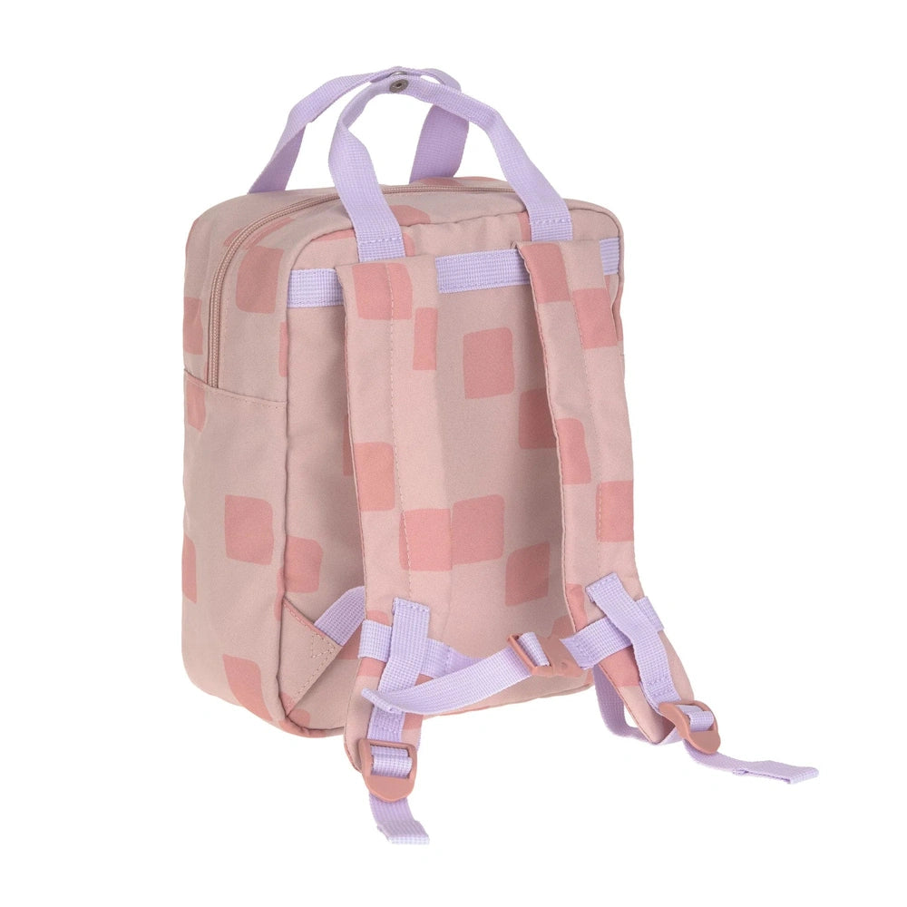 Mini sac à dos carré Lässig à motif festif - rose