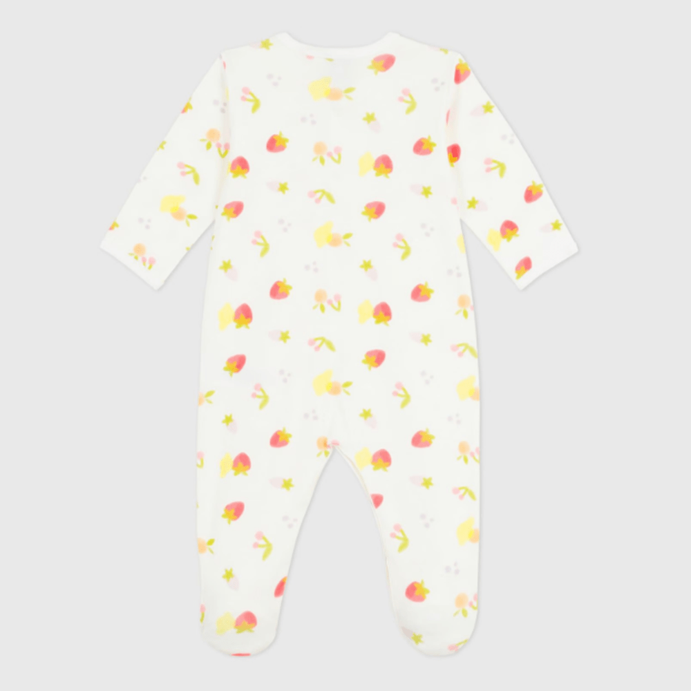 Petit Bateau pyjama bébé en coton à imprimé fruits