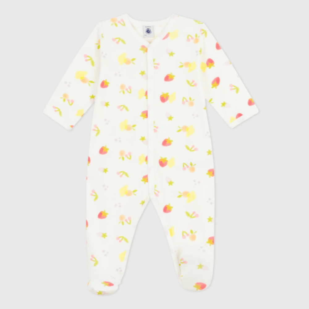 Petit Bateau Pyjama bébé en coton à imprimé fruits