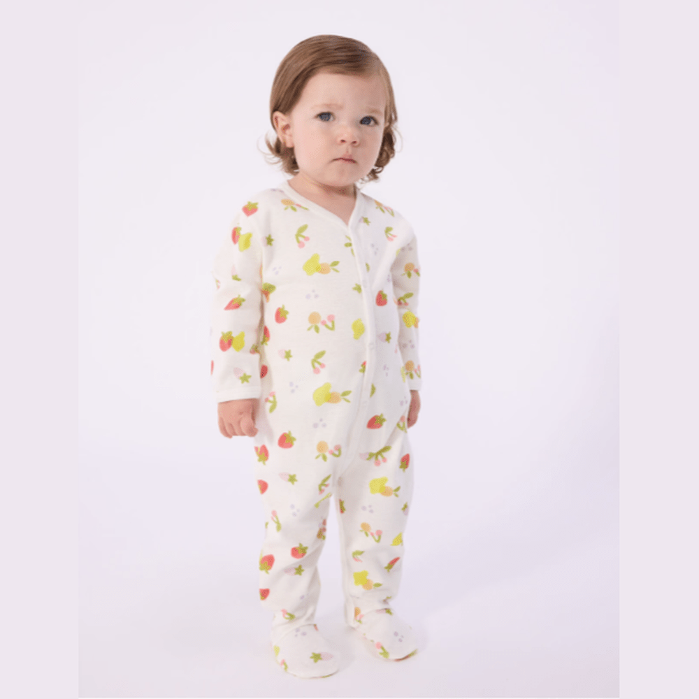 Pyjama bébé en coton Petit Bateau à imprimé fruits