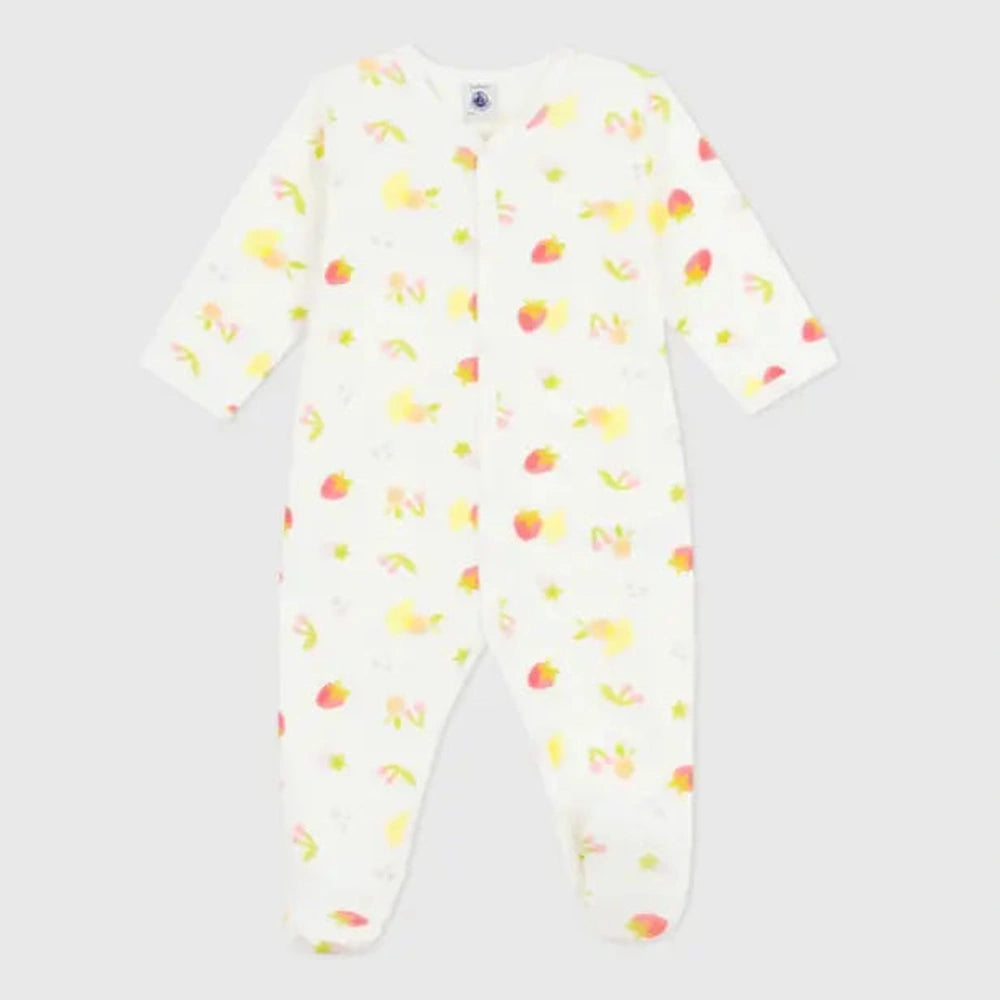 Petit Bateau Pyjama bébé en coton à imprimé fruits