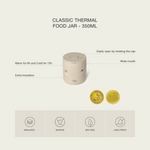Citron Bouteille thermos classique pour aliments 350 ml - Dino