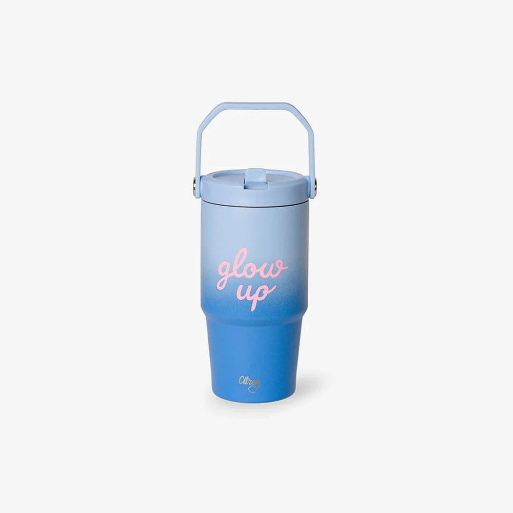 Citron gobelet isotherme 600 ml - bleu Glow Up