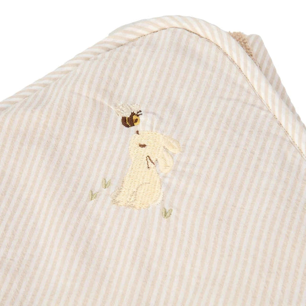 Cape de bain Little Dutch Newborn Naturals 75 x 75 cm - Baby Bunny