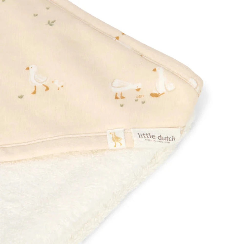 Little Dutch cape de bain Newborn Naturals 75 x 75 cm - Little Goose