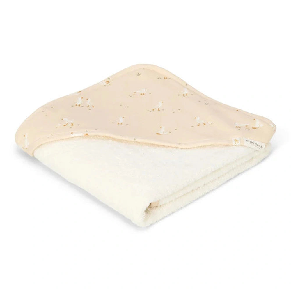 Little Dutch cape de bain nouveau-né Naturals 75 x 75cm - Little Goose