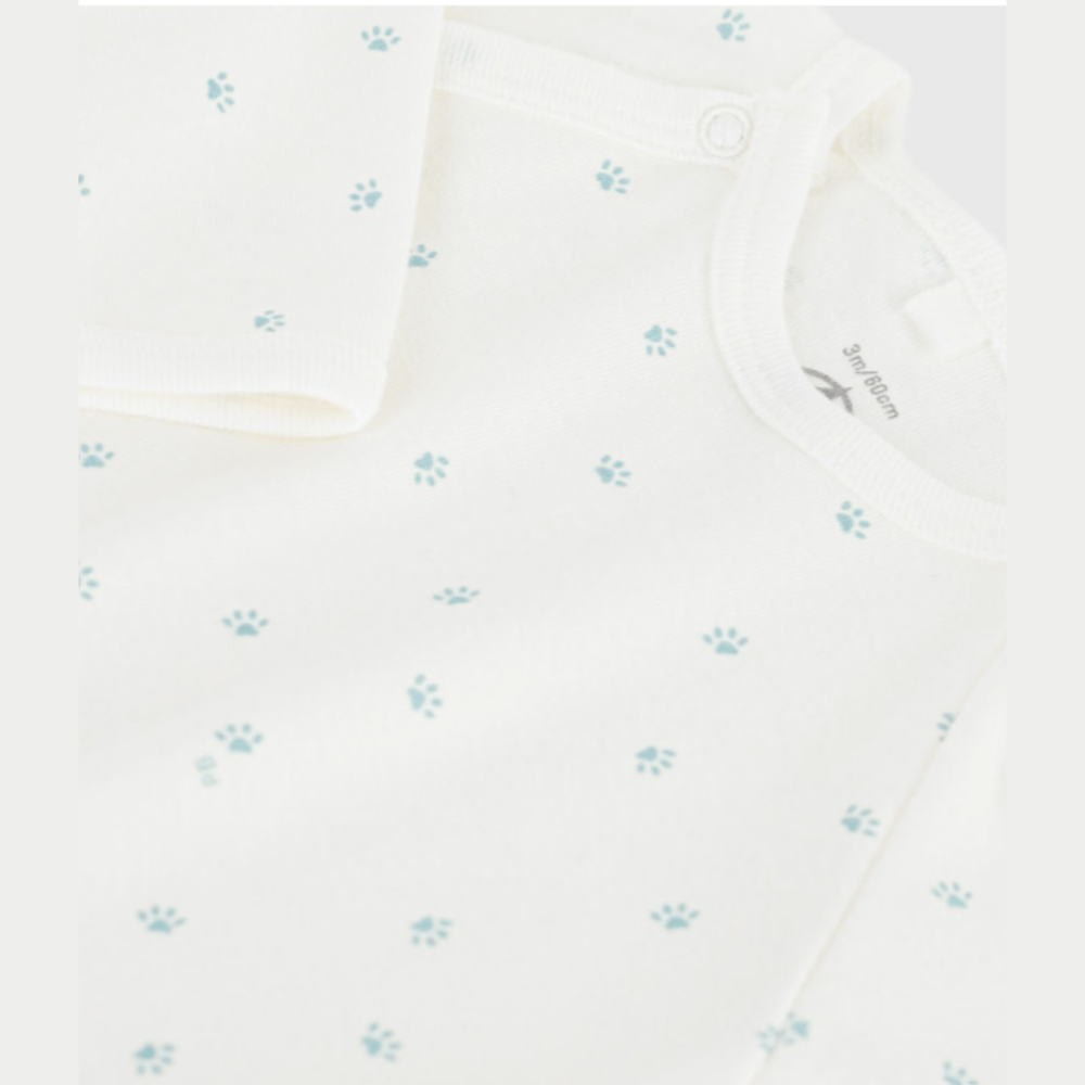 Petit Bateau | Pyjama bébé en coton avec imprimé pattes