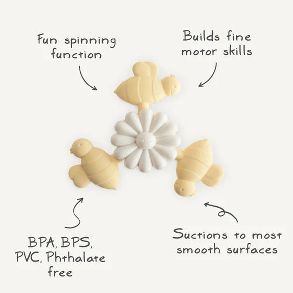 alt
Mushie jouet pour bébé spinner avec ventouse - Bee