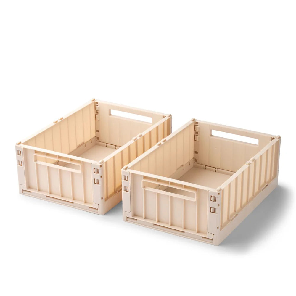 Liewood Weston Boîte de rangement moyenne 2 pack - Fleur de pommier