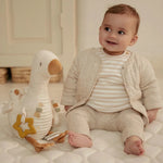Little Dutch Newborn Naturals peluche d’éveil oie - blanc