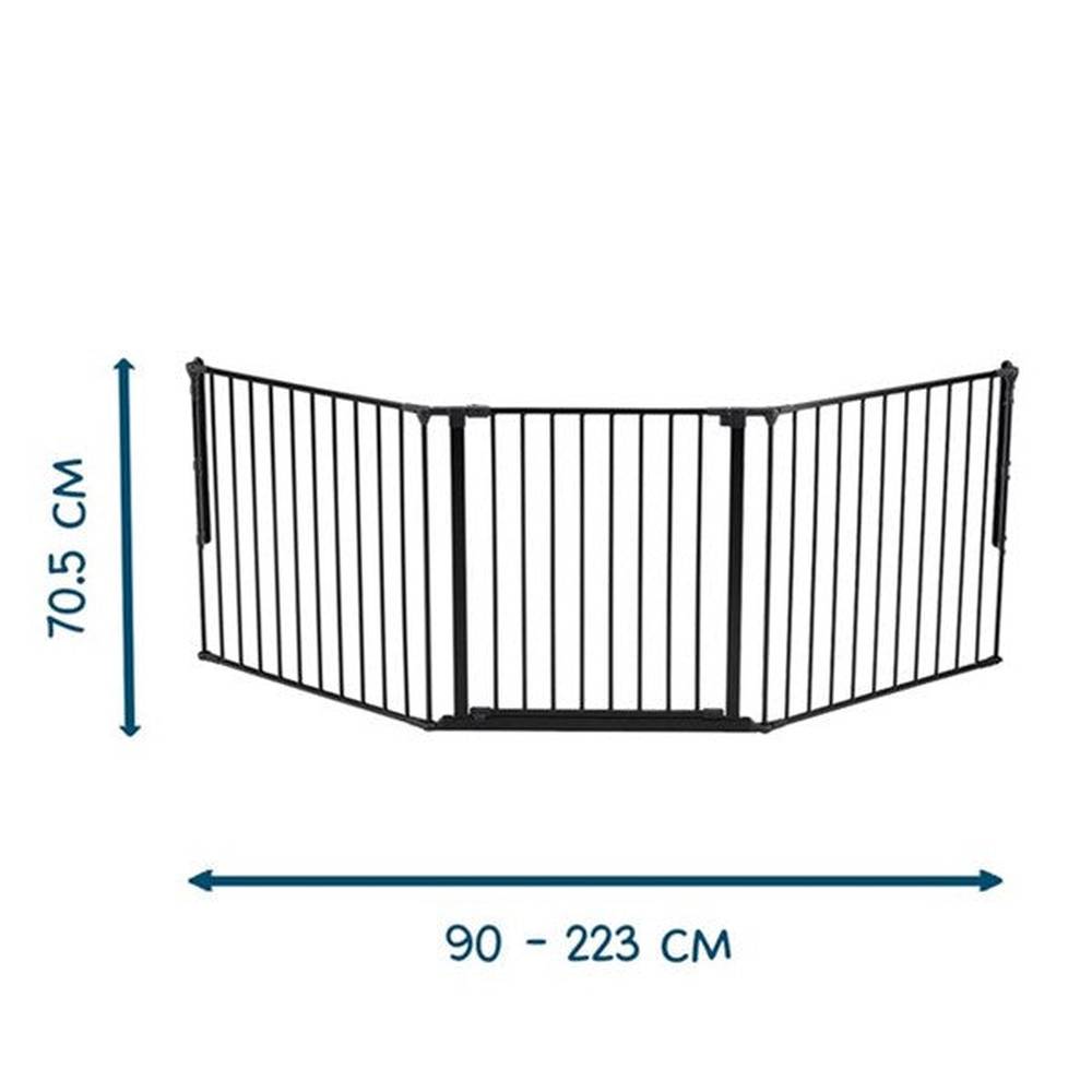 Barrière de sécurité large BabyDan OLAF X 90cm - 223cm – noir