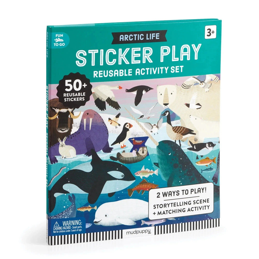 Set de jeu d’autocollants réutilisable Vie arctique Mudpuppy