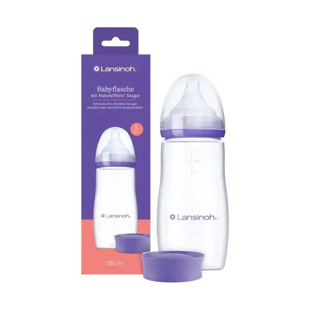 Biberon Lansinoh avec tétine NaturalWave - 330 ml