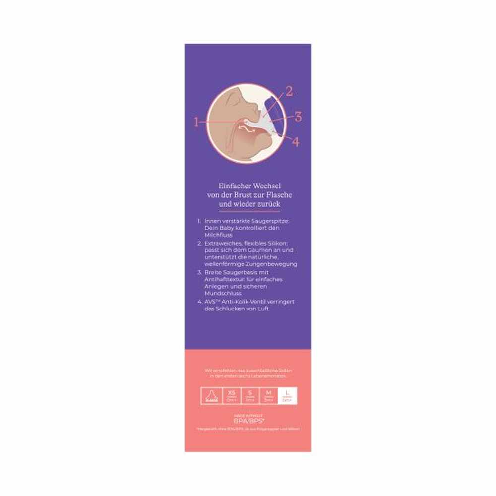 Lansinoh biberon avec tétine NaturalWave - 330 ml