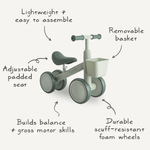 Mushie Mini Toddler Bike - Sage