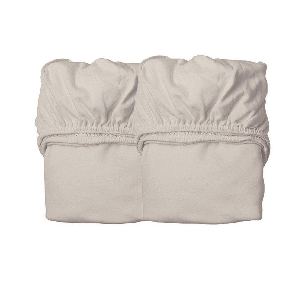 Leander Sheets For Babybed Organic 2-pack 60x120cm - Cappucino