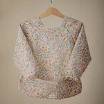 Mushie Slabbetje Met Lange Mouwen - Pastel Blooms