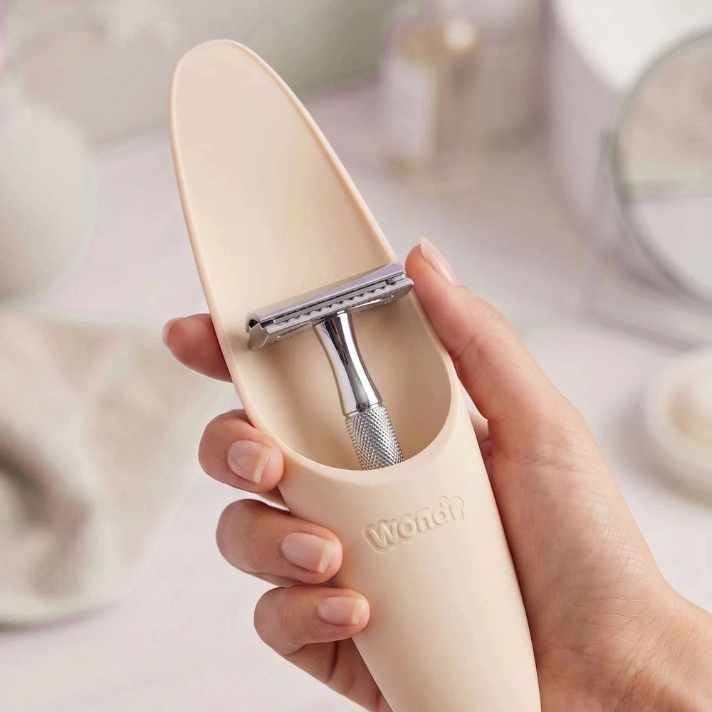 Wondr Safety Razor Travel Case - Cream