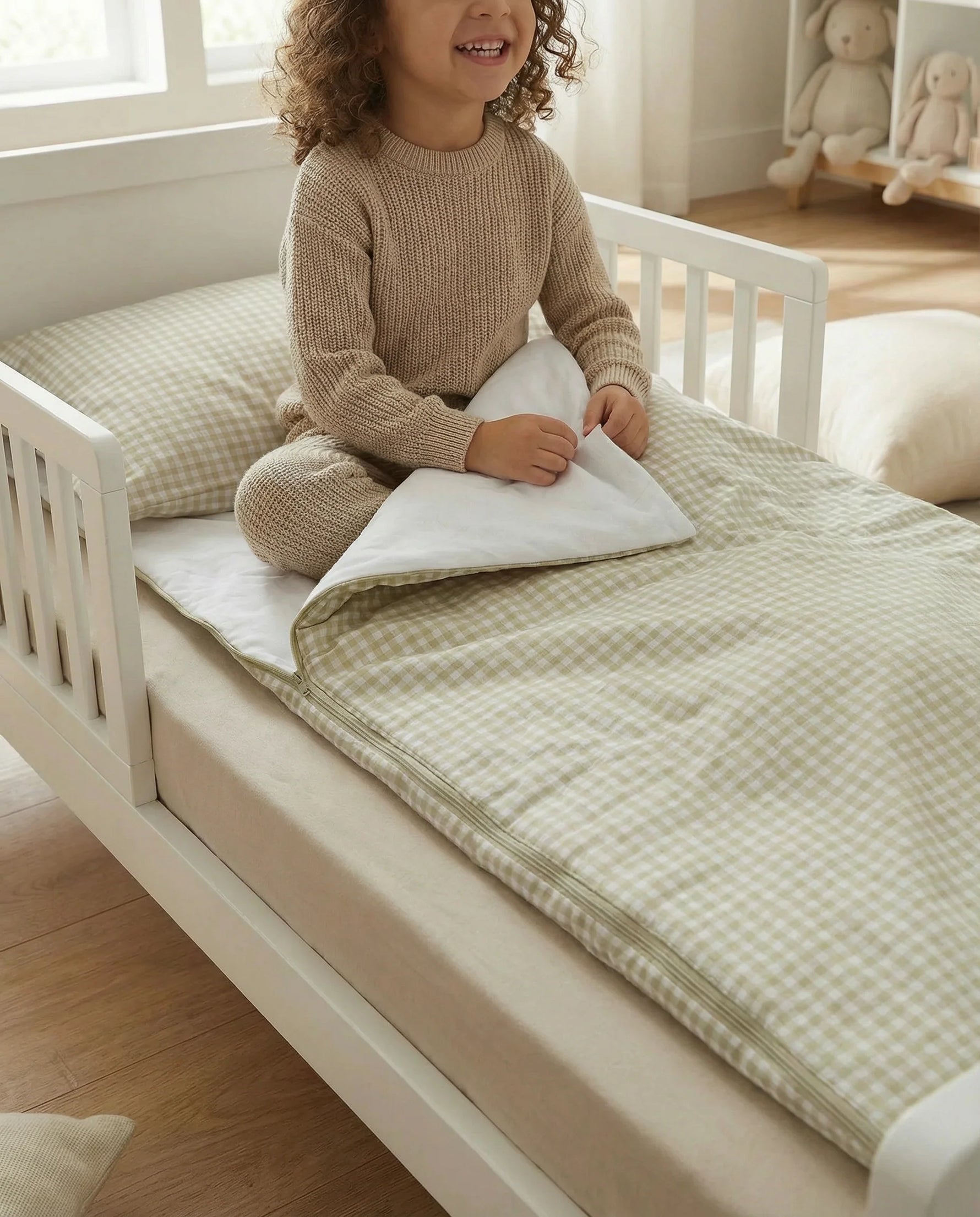 Molis&Co Kinderslaapzak Met Dekbed - Mint Tea 70x140cm