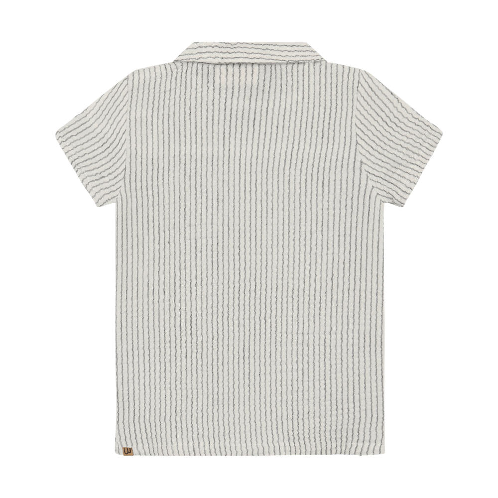 Minymo Hemd Korte Mouw Gestreept Odyssey Gray