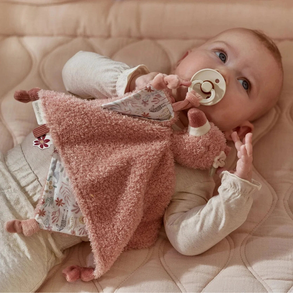 Little Dutch Safari Friends Knuffeldoekje Flamingo - Roze