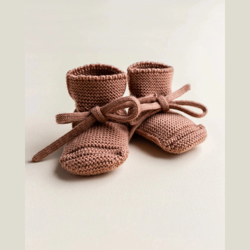 Hvid Booties 0–9 maanden - Terracotta