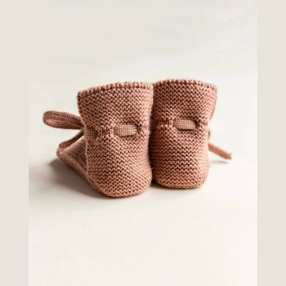 Hvid Booties 0–9 maanden - Terracotta