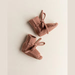 Hvid Booties 0–9 maanden - Terracotta