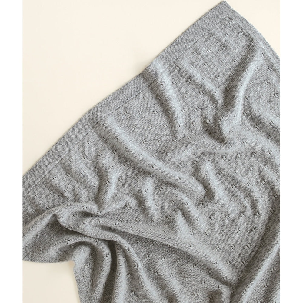 Hvid Blanket Bibi - Grey